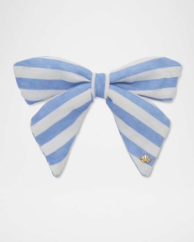 Libby Linen Gauze Bow Barrette